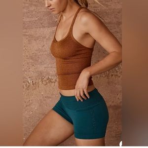NWOT Free People Happiness Run Lurex Crop Tank